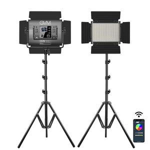 GVM 880RS RGB LED Studio Video Light Kit - GVMLED
