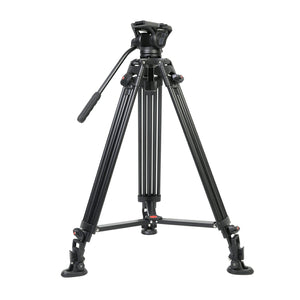 GVM Aluminum Camera Video Tripod DX16 with Fluid Head System - GVMLED