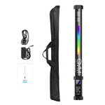 GVM BD60D RGB Handheld LED Video Light Wand Stick Photography Light, Built-in Rechargable Battery,OLED Display Photography Studio Lighting - GVMLED