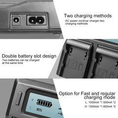 GVM BP-A60 Dual Charger with Battery for Canon C300 Mark II, C200 & C200B (6800mAh) - GVMLED