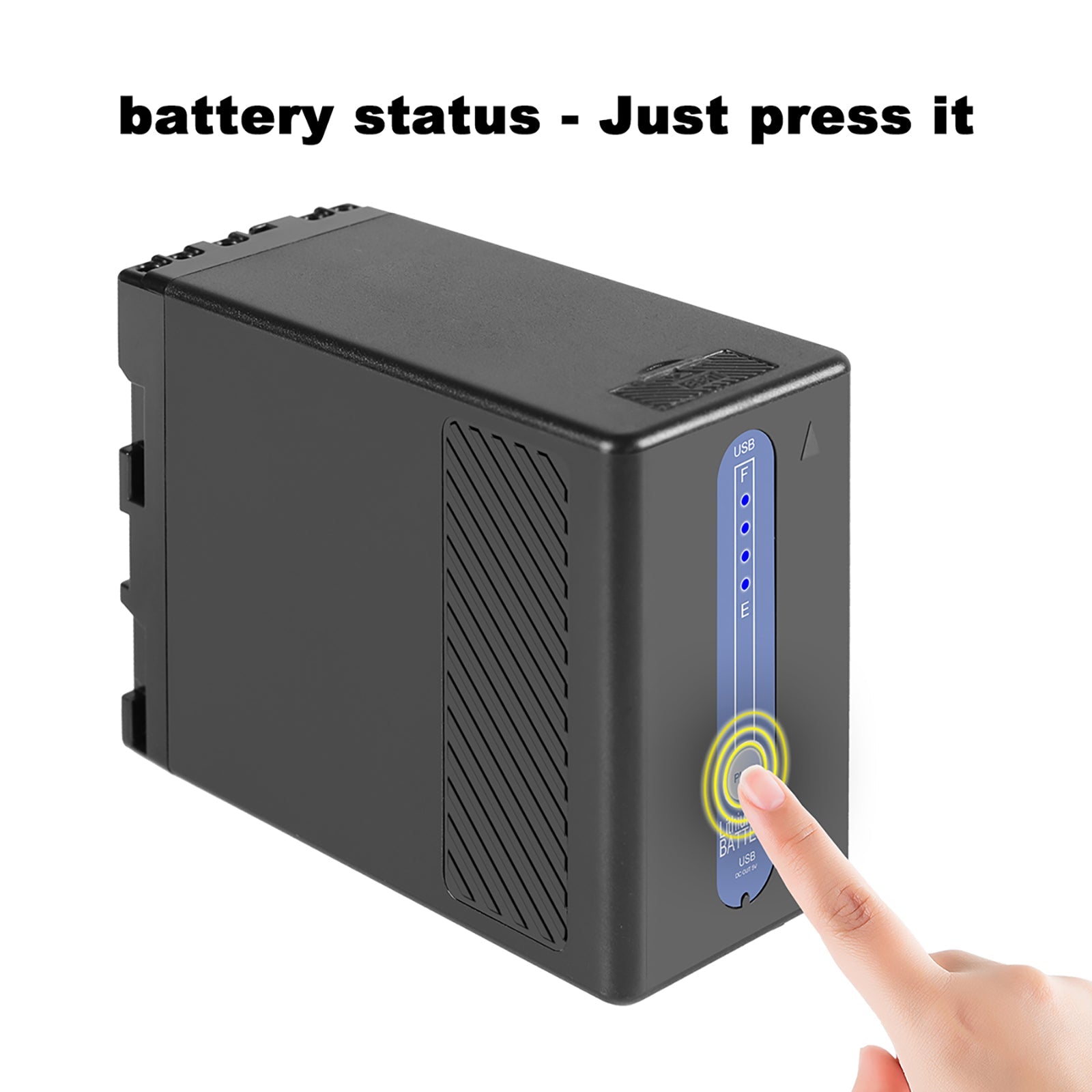 GVM BP-U65 5600mAh Battery with Charger for Sony PMW / PXW Series Cameras - GVMLED