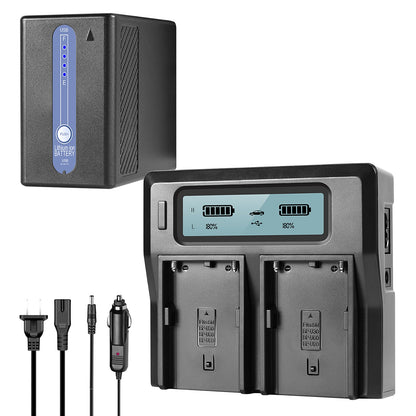 GVM BP-U65 5600mAh Battery with Charger for Sony PMW / PXW Series Cameras - GVMLED