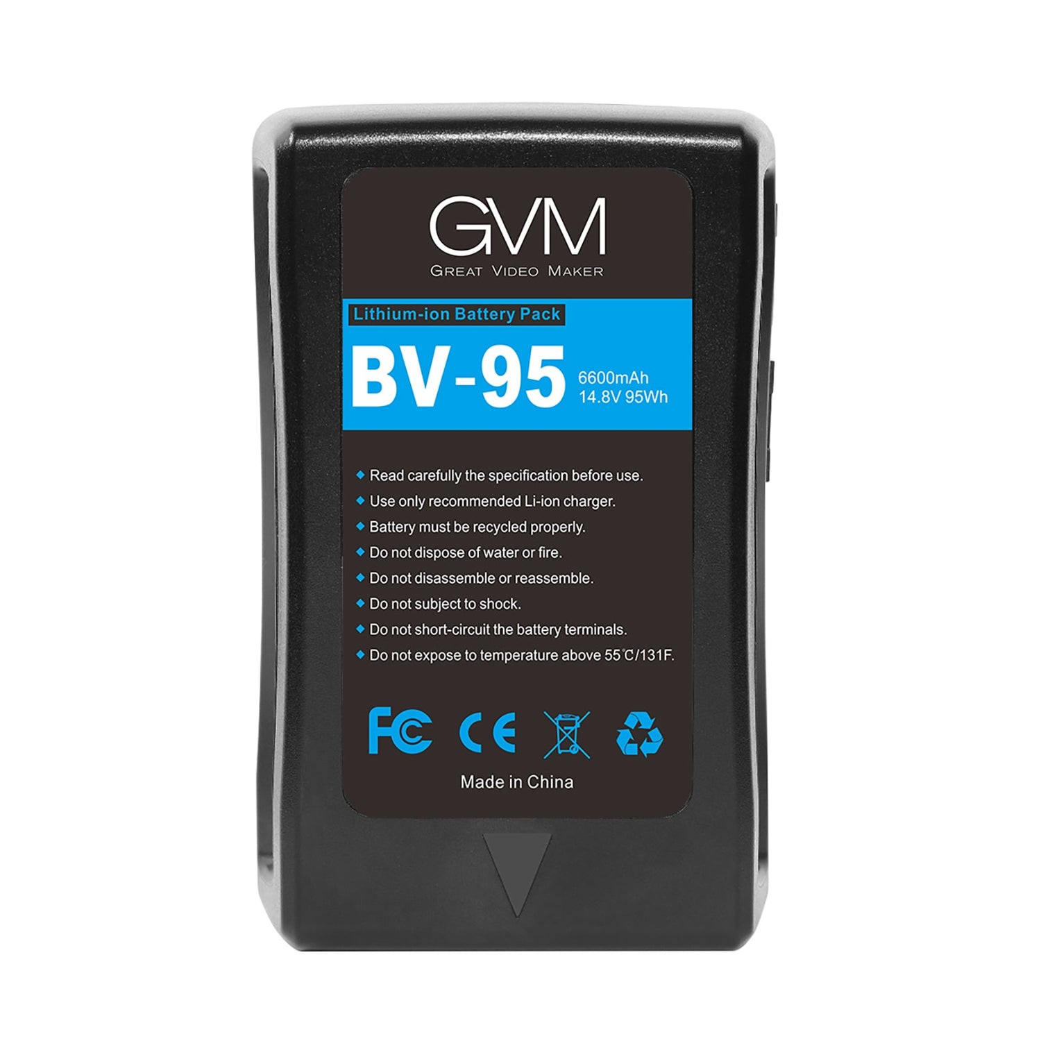 GVM BV-95 Battery both D-Tap and DC outputs - GVMLED