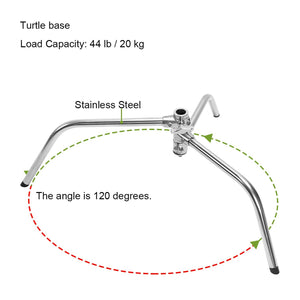 GVM C360 Turtle-Base C-Stand & Grip Arm Kit (10.5') - GVMLED