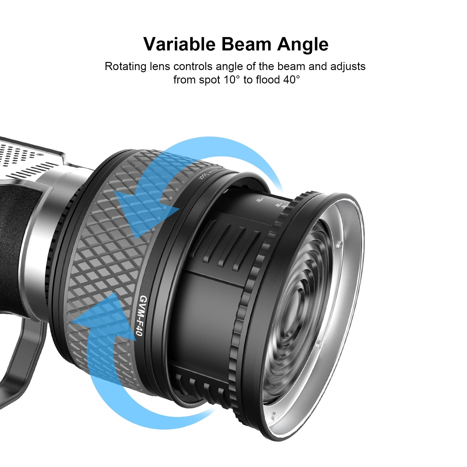GVM F40 Fresnel Attachment for LED Light Spotlight - GVMLED