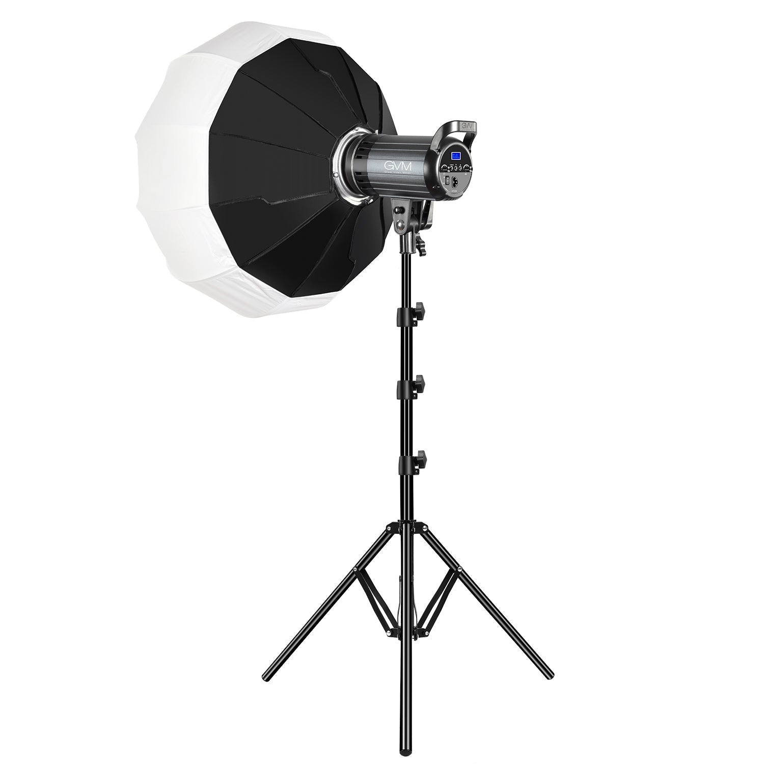GVM-G100W 90W High Power LED Spotlight Bi-Color Studio Lighting Kit with Lantern Softbox - BOGO - GVMLED