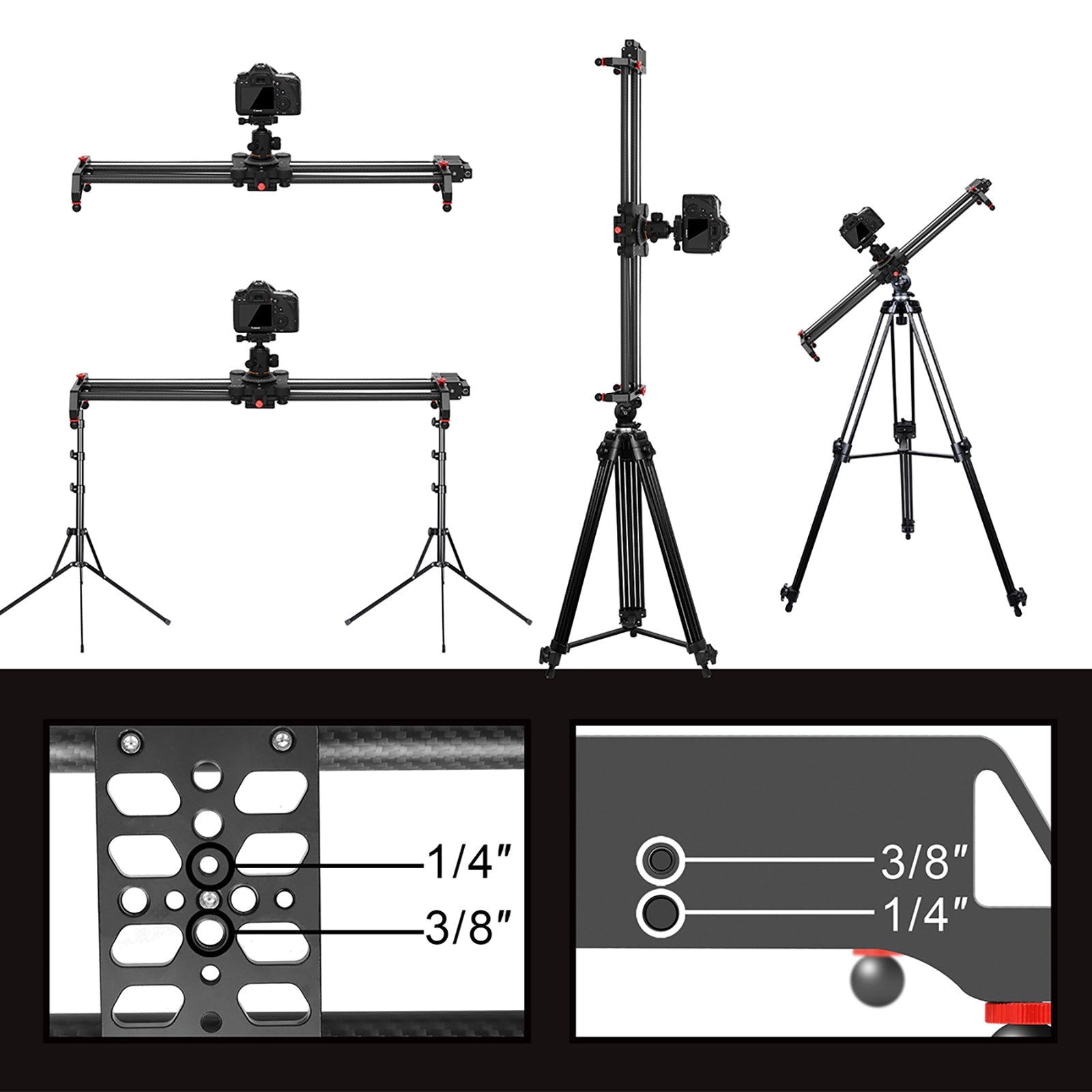 GVM GR-80QD carbon fiber motorized slider buy