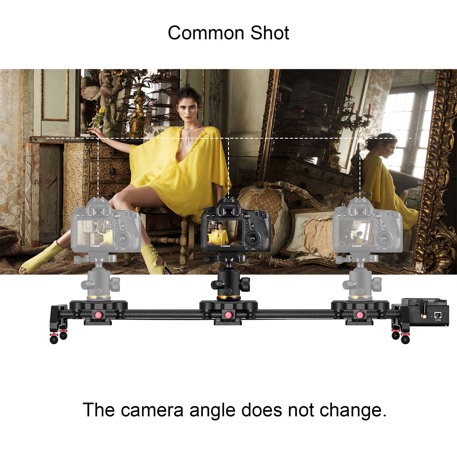 GVM GT-80WD Wireless Carbon Fiber Motorized Camera Slider - GVMLED