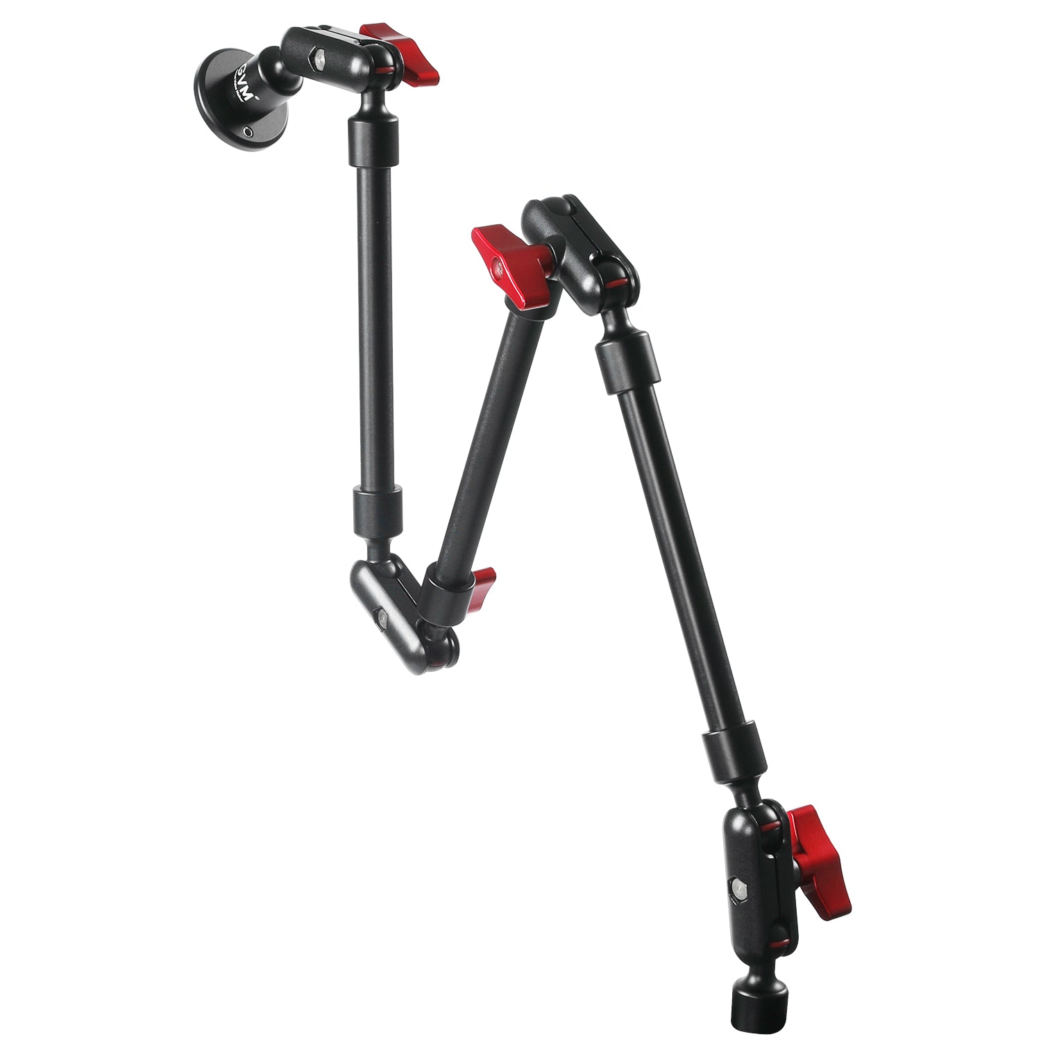 GVM Heavy-Duty Dual 31" 3 Section Articulating Magic Arms with 1/4'' Screw to 3/8'' Ball Heads - GVMLED