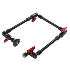 GVM Heavy-Duty Dual 31" 3 Section Articulating Magic Arms with 1/4'' Screw to 3/8'' Ball Heads - GVMLED