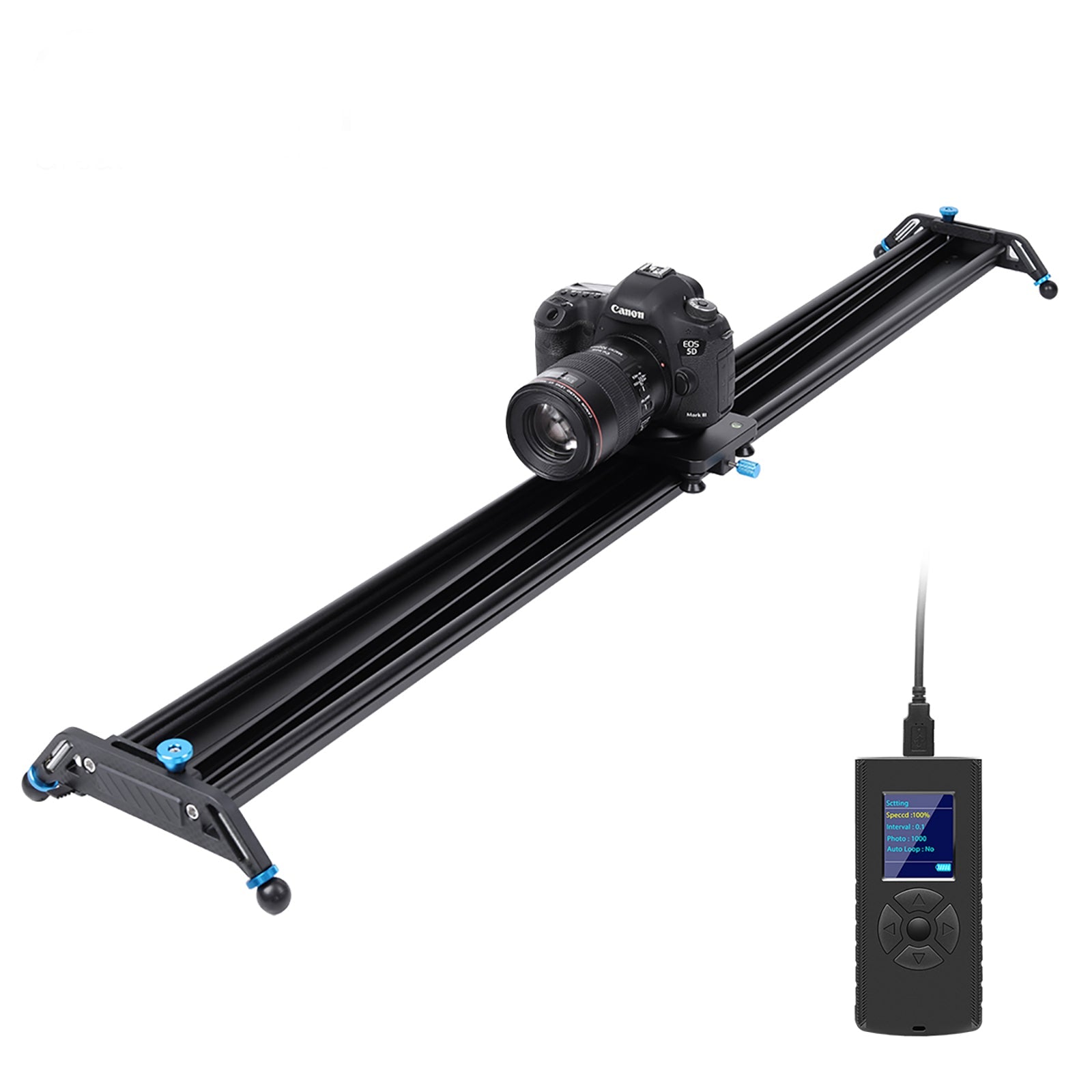 GVM J80D Aluminum Alloy Motorized Camera Slider (31") - GVMLED