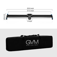 GVM J80D Aluminum Alloy Motorized Camera Slider (31") - GVMLED