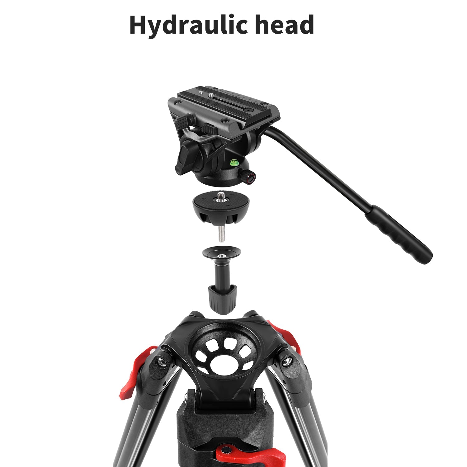 GVM JJL-JY Video Tripod System with Fluid Head - GVMLED