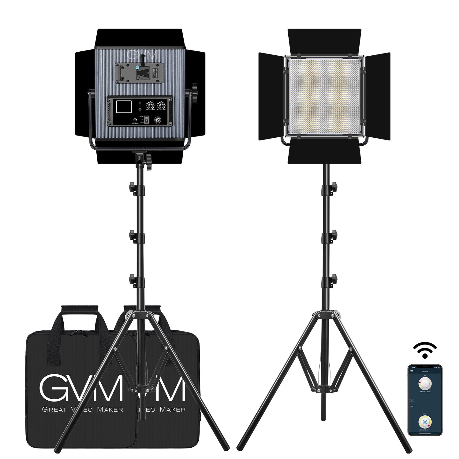 GVM LED-1200 65W Powerful Bi-color Video Panel Light - GVMLED