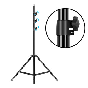 GVM Light Stand for 800D/560/480/80W/LT50W/LT100W Series LED Lights (Black, 79") - GVMLED