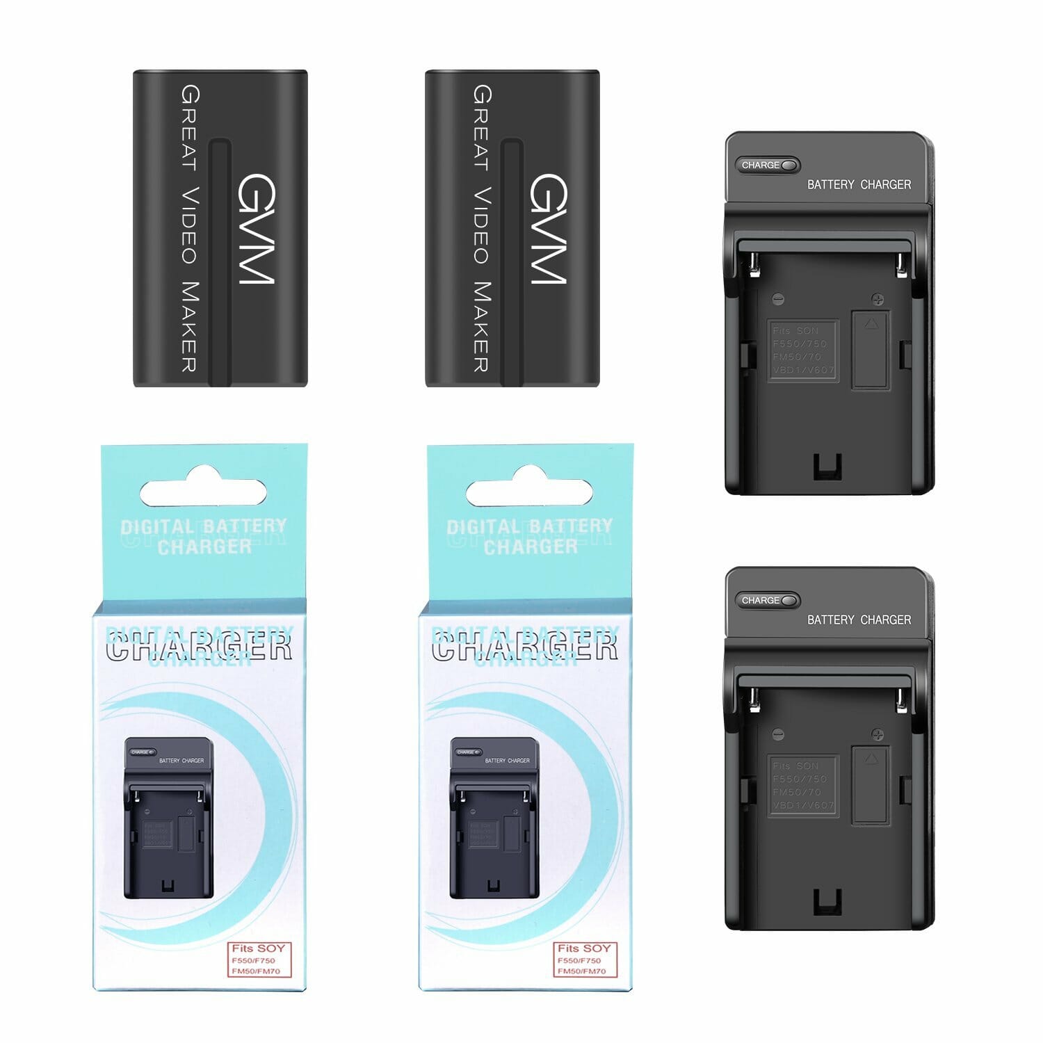 GVM NPF 750 Li-ion Replacement Batteries and Chargers - GVMLED