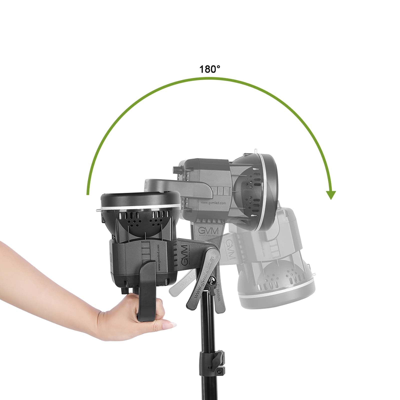 GVM P80S Spotlight 4-Light Kit with Umbrellas, Softboxes, and Backdrops - GVMLED