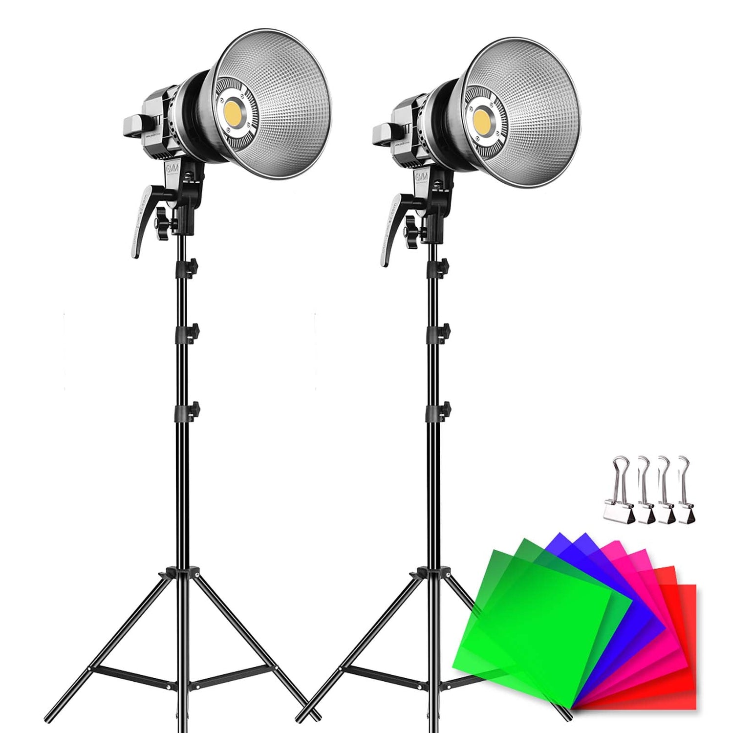 GVM P80S Spotlight Studio LED Video Light 2-Light-Kit - GVMLED