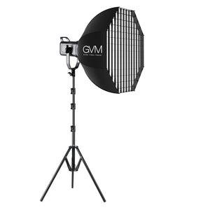 GVM PR150R 150W High Power LED Spotlight Bi-Color & RGB Studio Lighting Kit with Softbox - GVMLED