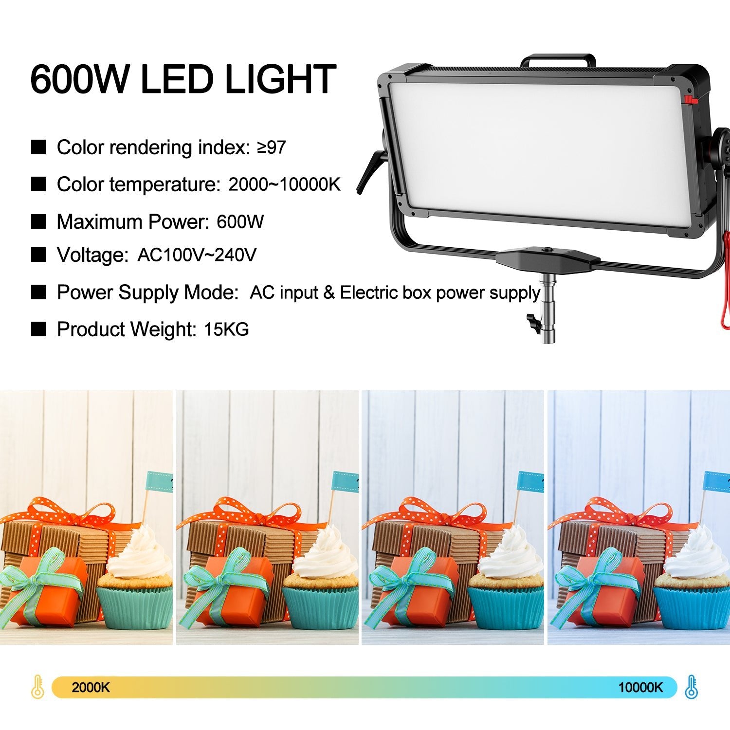 GVM PRO YU600C Led Video Lights Panel Rgb And Bi-Color Studio Light - GVMLED