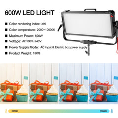 GVM PRO YU600C Led Video Lights Panel Rgb And Bi-Color Studio Light - GVMLED