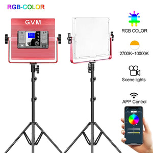 GVM R50R288 50W High Power Soft Light Bi-Color & RGB Video Light 2-Light-Kit - GVMLED