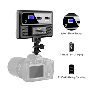 GVM RGB-10S2L Professional Video on Camera Video Light 2 Light Kit with Control Knob - GVMLED