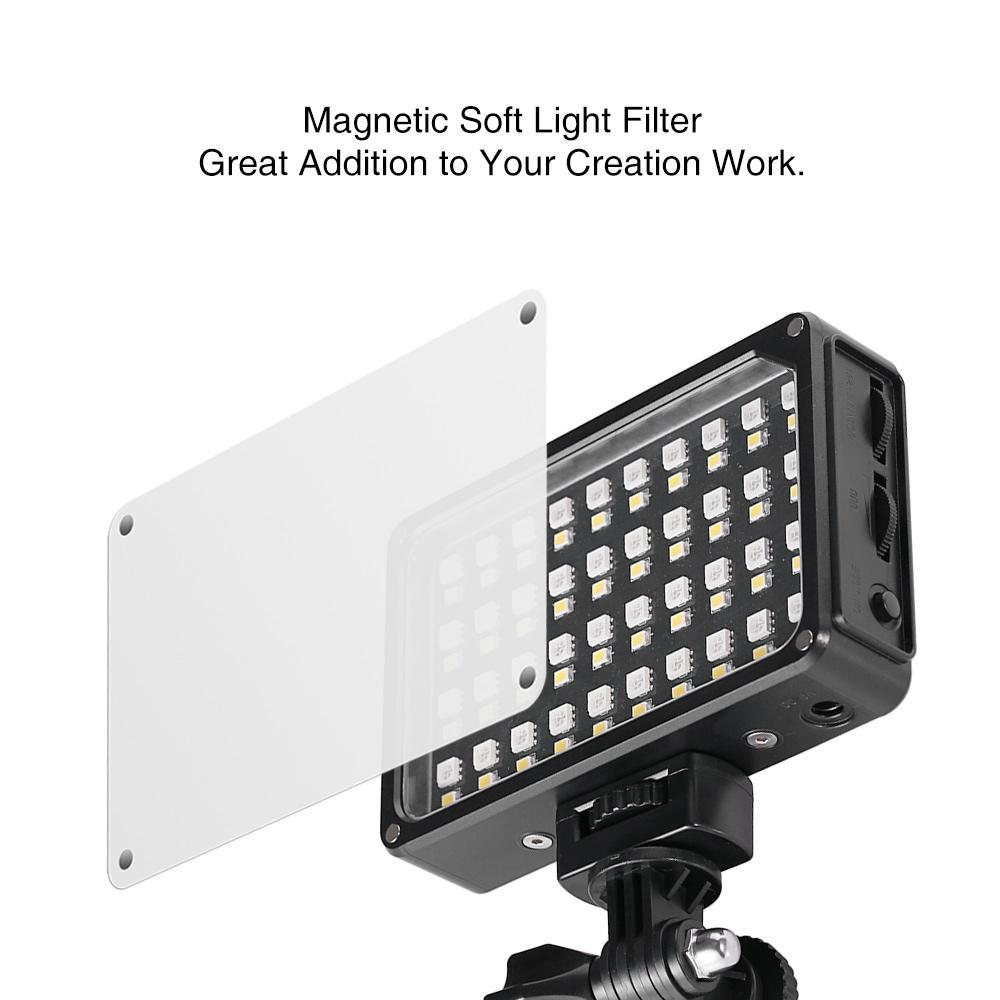 GVM 7S RGB LED On-Camera Video Light with Wi-Fi Control - GVMLED