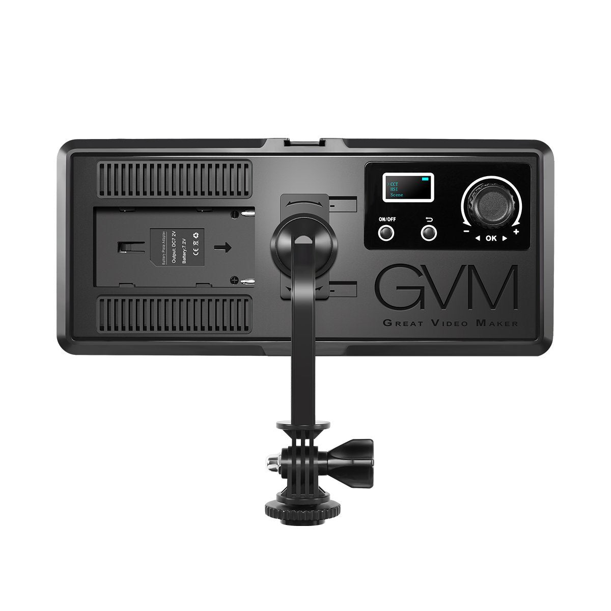 GVM RGB20W On-Camera RGB LED Video Light with Bluetooth APP Control - GVMLED