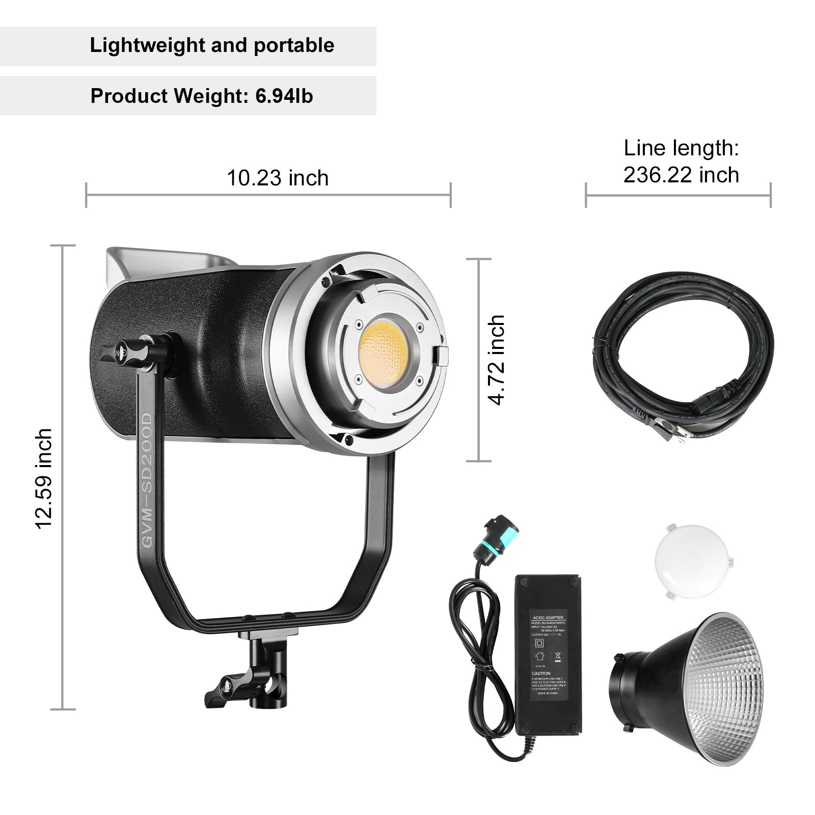 GVM SD200D LED Video Light with Softbox - GVMLED