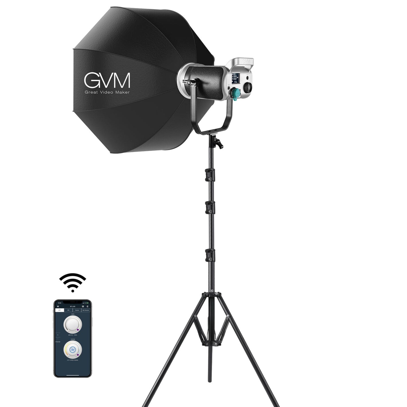 GVM SD200D LED Video Light with Softbox - GVMLED