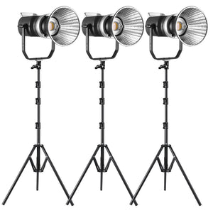 GVM-SD300D 300W Bi-Color LED Video Light High Power Monolight 3 kits - GVMLED