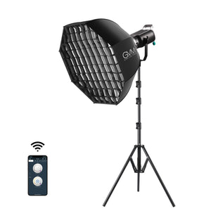 GVM-SD300D 300W Bi-Color LED Video Light High Power Monolight With Softbox - GVMLED