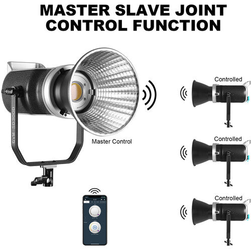 GVM SD300D Bi-Color LED Video Spotlight Kit with Stand and Lantern Softbox - GVMLED