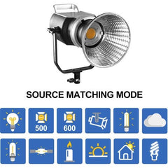 GVM SD300D Bi-Color LED Video Spotlight Kit with Stand and Lantern Softbox - GVMLED