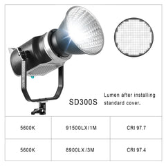GVM-SD300S 300WDaylight High Power LED Spotlight Daylight Kit (BOGO) - GVMLED
