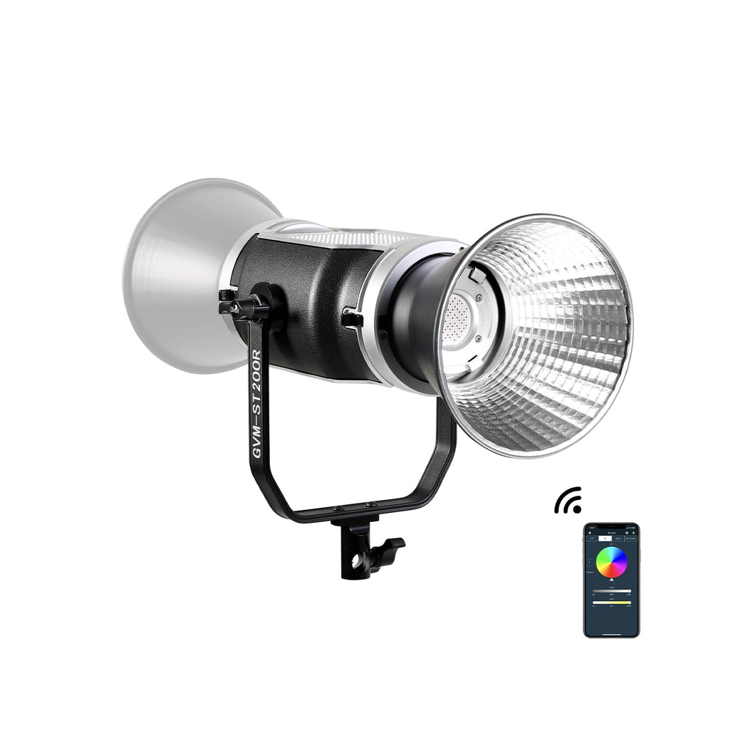 GVM-ST200R 200W Led Video Light RGB+Bi-Color Double Sided Daylight Bal –  GVMLED