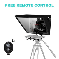 GVM TQ-L Teleprompter for Tablets and Smartphones with Bluetooth Remote and App - GVMLED