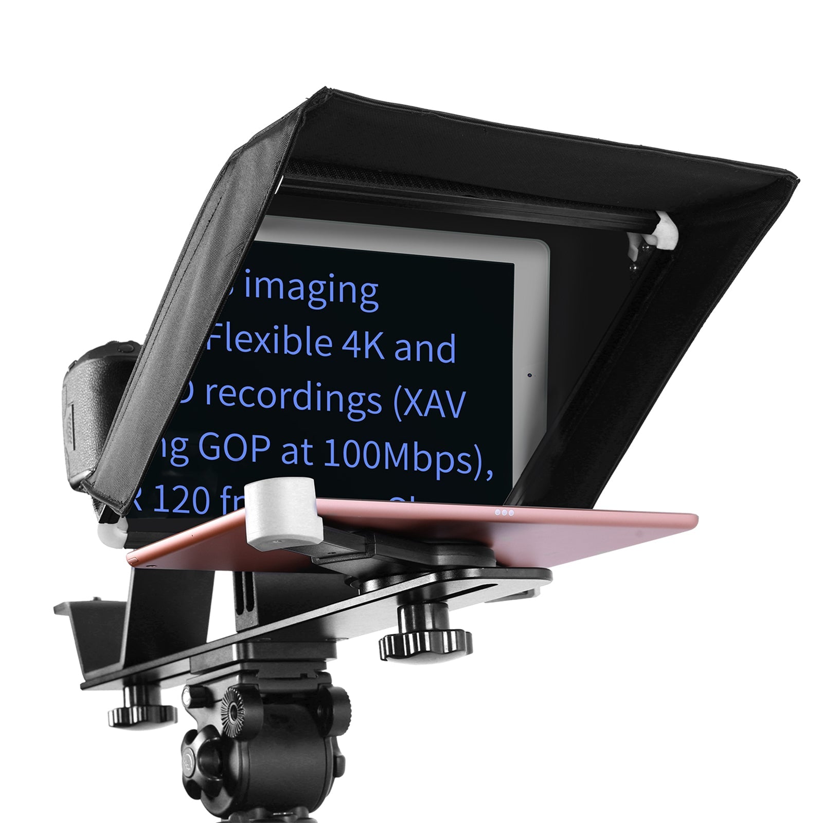GVM TQ-M Teleprompter for iPad Tablet & Smartphone with Bluetooth APP Control - GVMLED