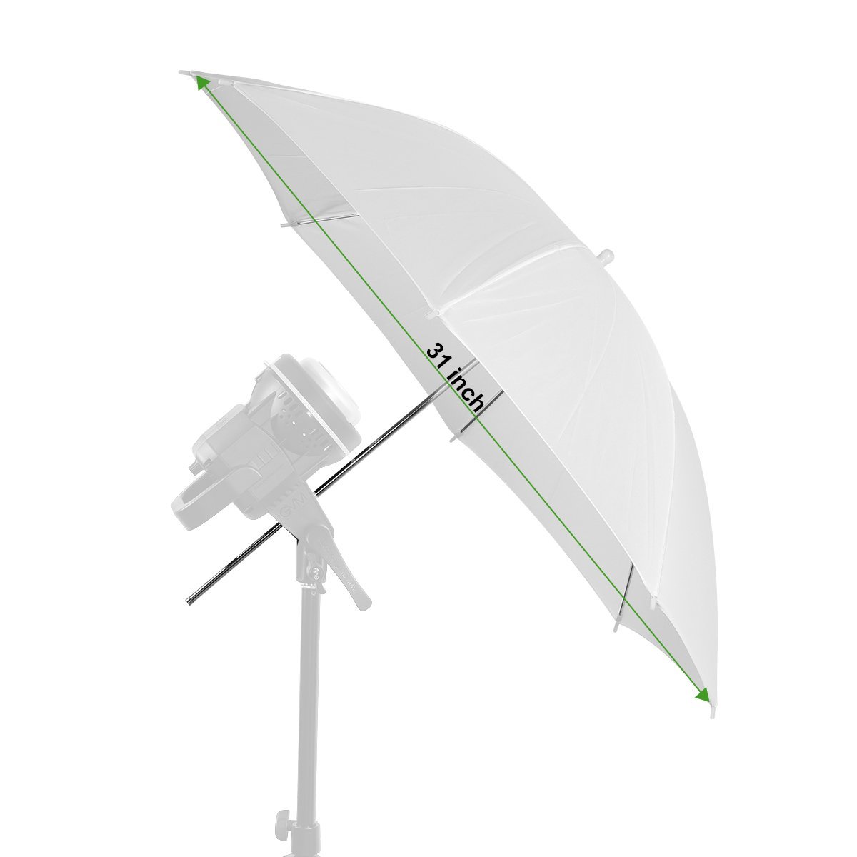 GVM Umbrella for P80S/G100W Series LED Lights (31") - GVMLED