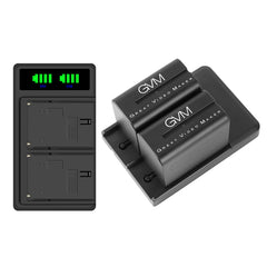 GVM-VM-F970 6600mAh Li-ion Batteries with Dual Charger and V-Mount Adapter - GVMLED