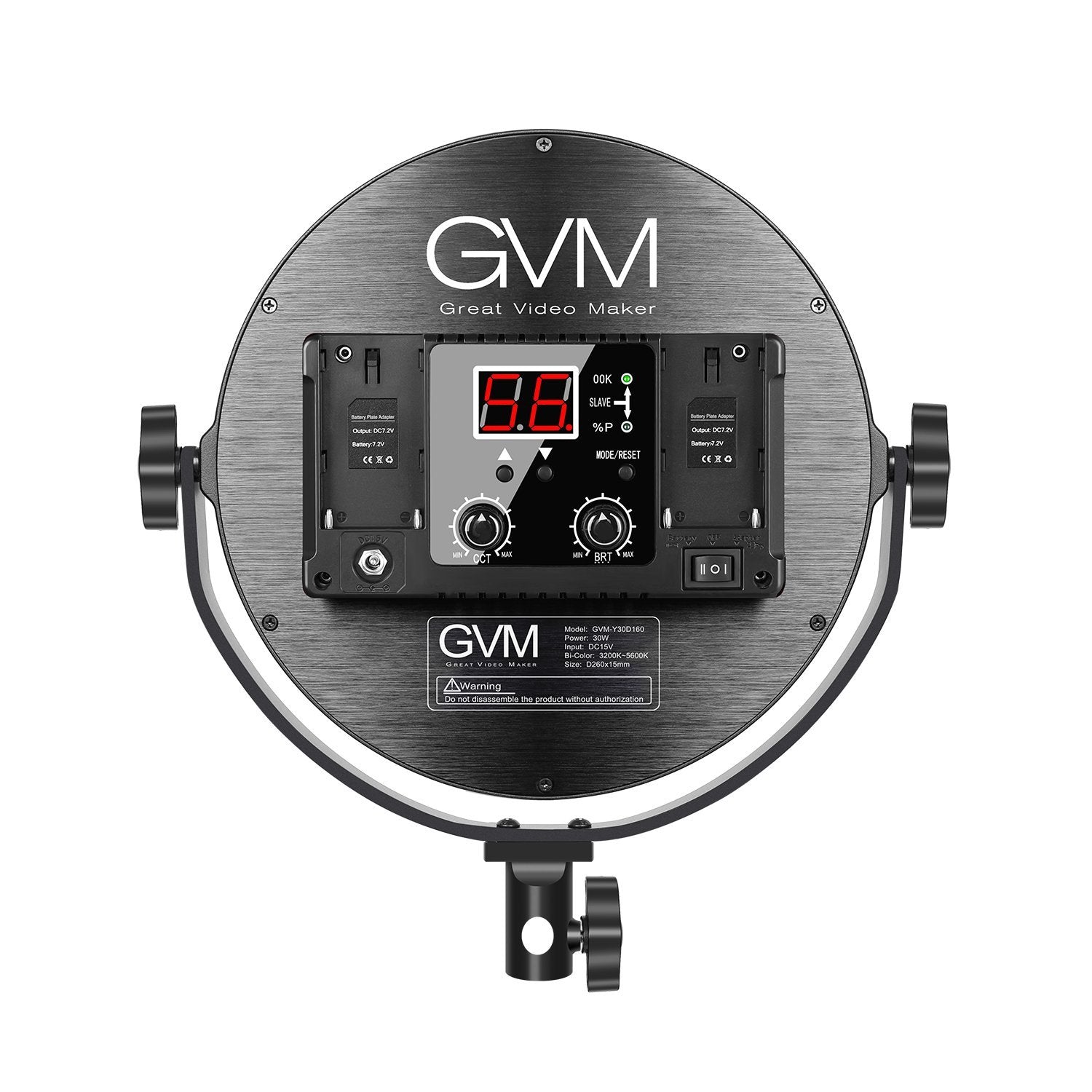 GVM Y30D160 Bi-Color LED Video Edge Light (10