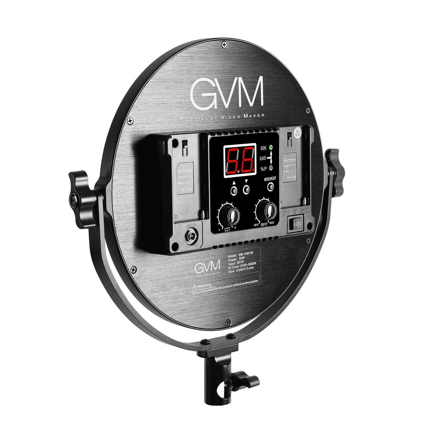 GVM Y30D160 Bi-Color LED Video Edge Light (10