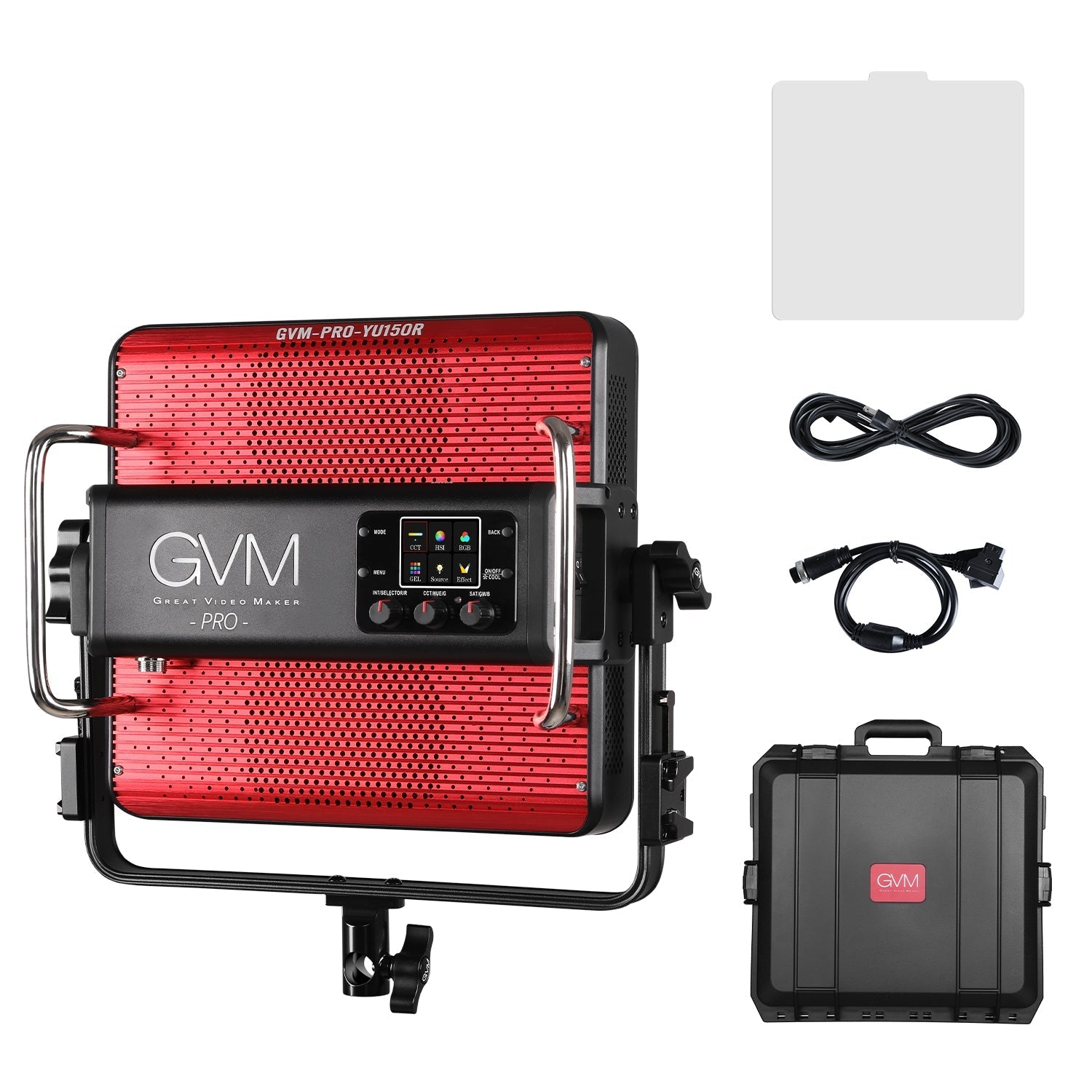 GVM YU150R PRO LED Video Light Board RGB & Bi-Color Studio Light 3 Kits - GVMLED